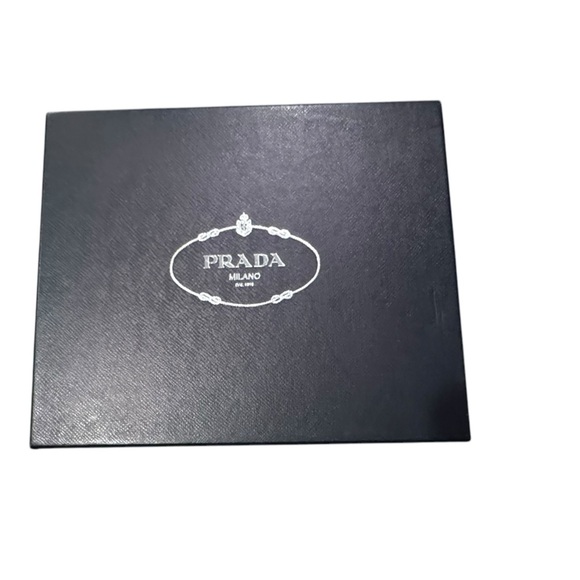 Prada iridescent beige white Heels with Chunky High Heel and Peep-Toe Design Y2K - Picture 13 of 13